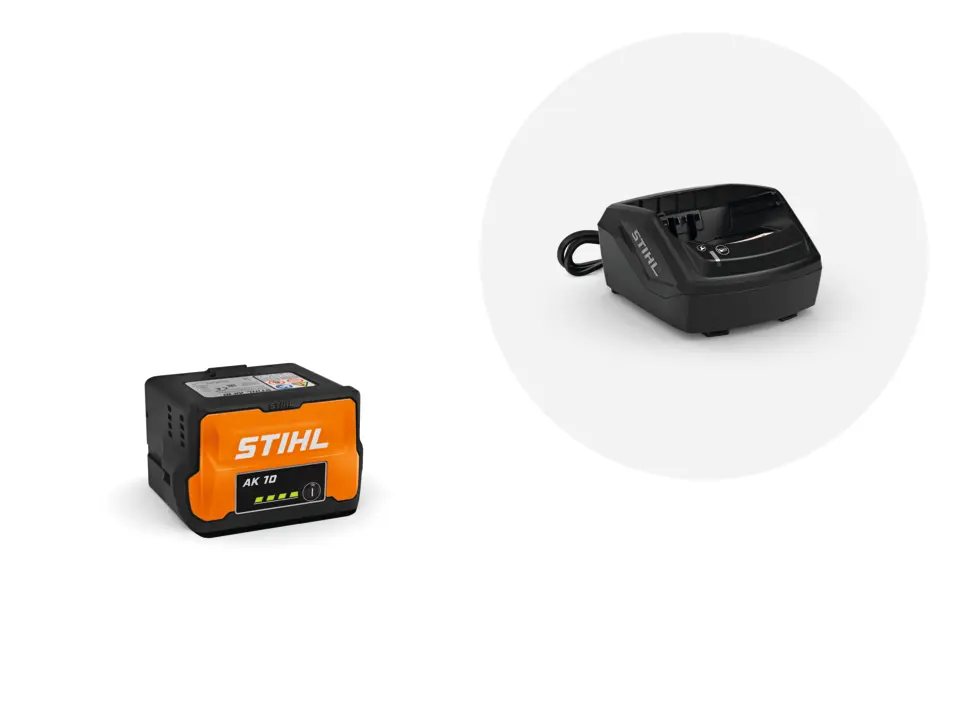 Starter set, avec batterie AK 10 et chargeur AL 101